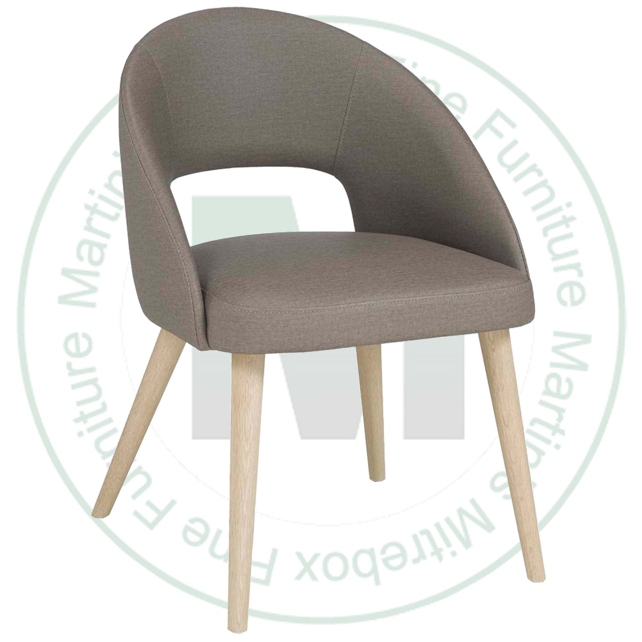 Wormy Maple Josef Side Chair With Leather Seat