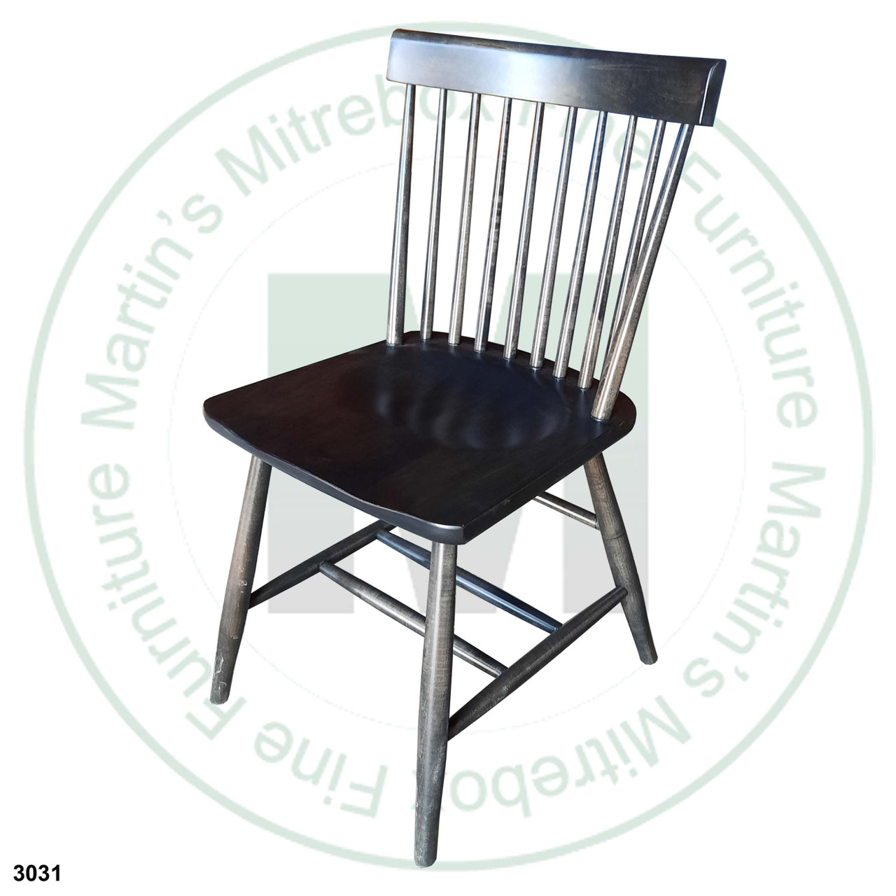Maple Modern Shaker Side Chair With Wood Seat