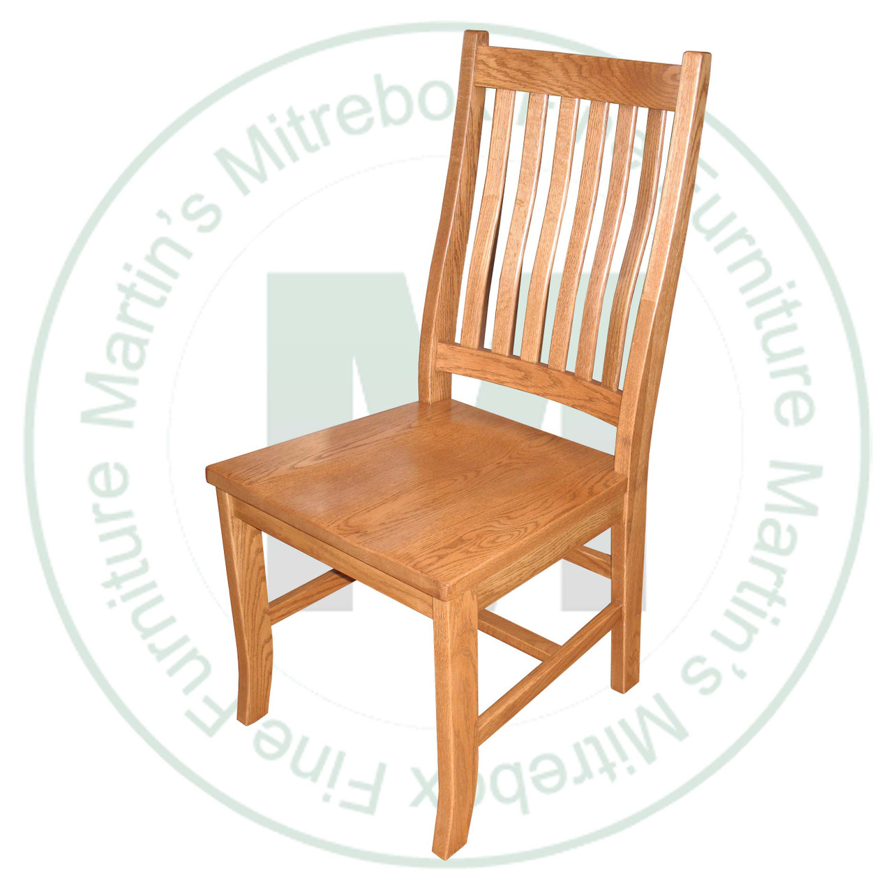 Maple Contour Mission Side Chair With Wood Seat