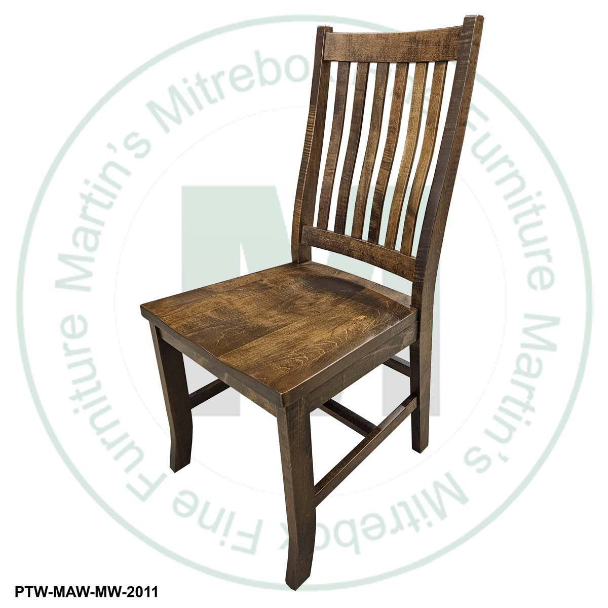 Maple Contour Mission Side Chair With Wood Seat
