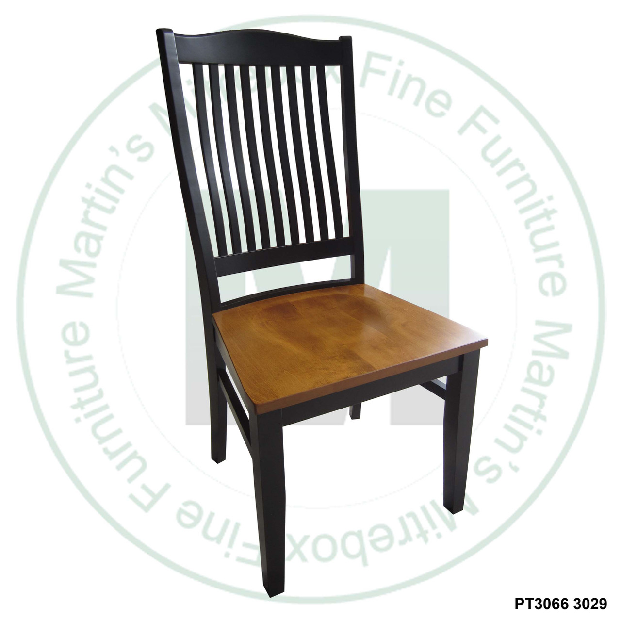 Oak Alexandria Side Chair With Wood Seat