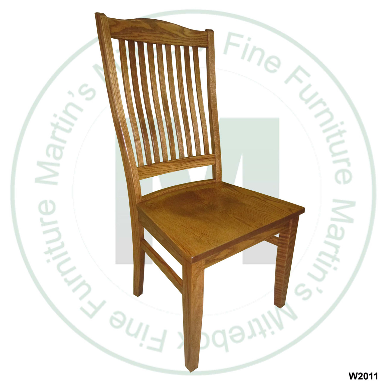 Oak Alexandria Side Chair With Wood Seat