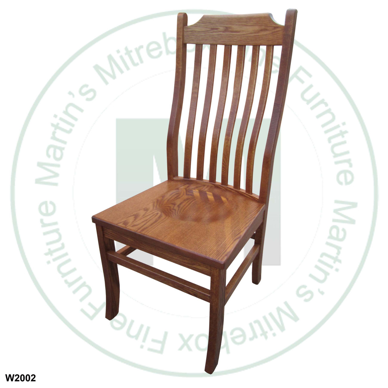 Oak Dickson Side Chair With Wood Seat