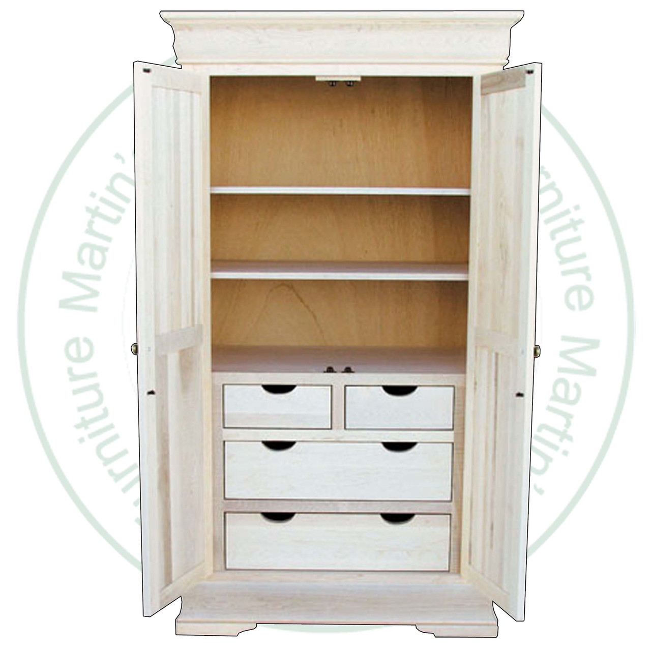 Maple Phillipe 4 Drawer Armoire