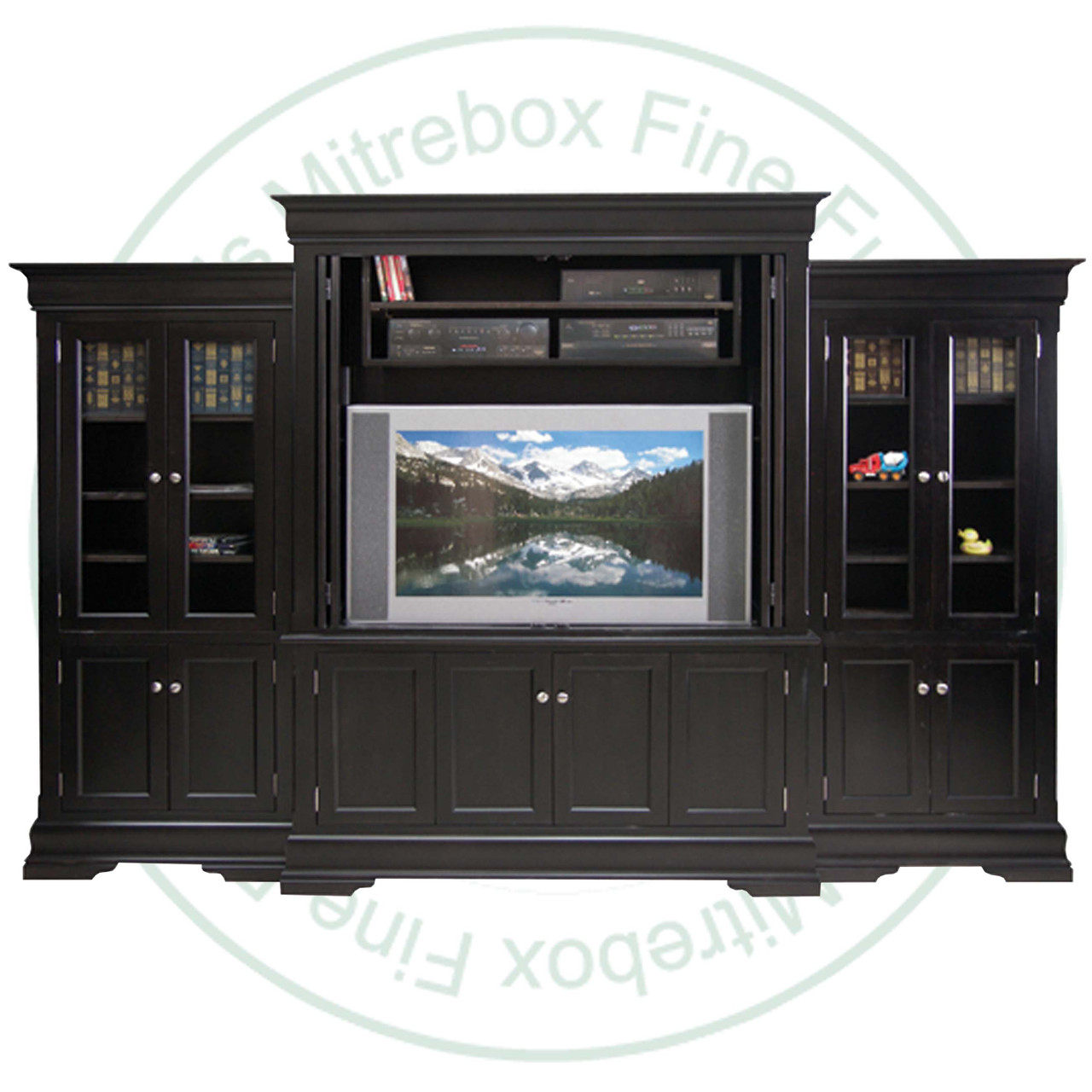 Oak Phillipe Side Unit Bookcase 19''D x 32''W x 74''H