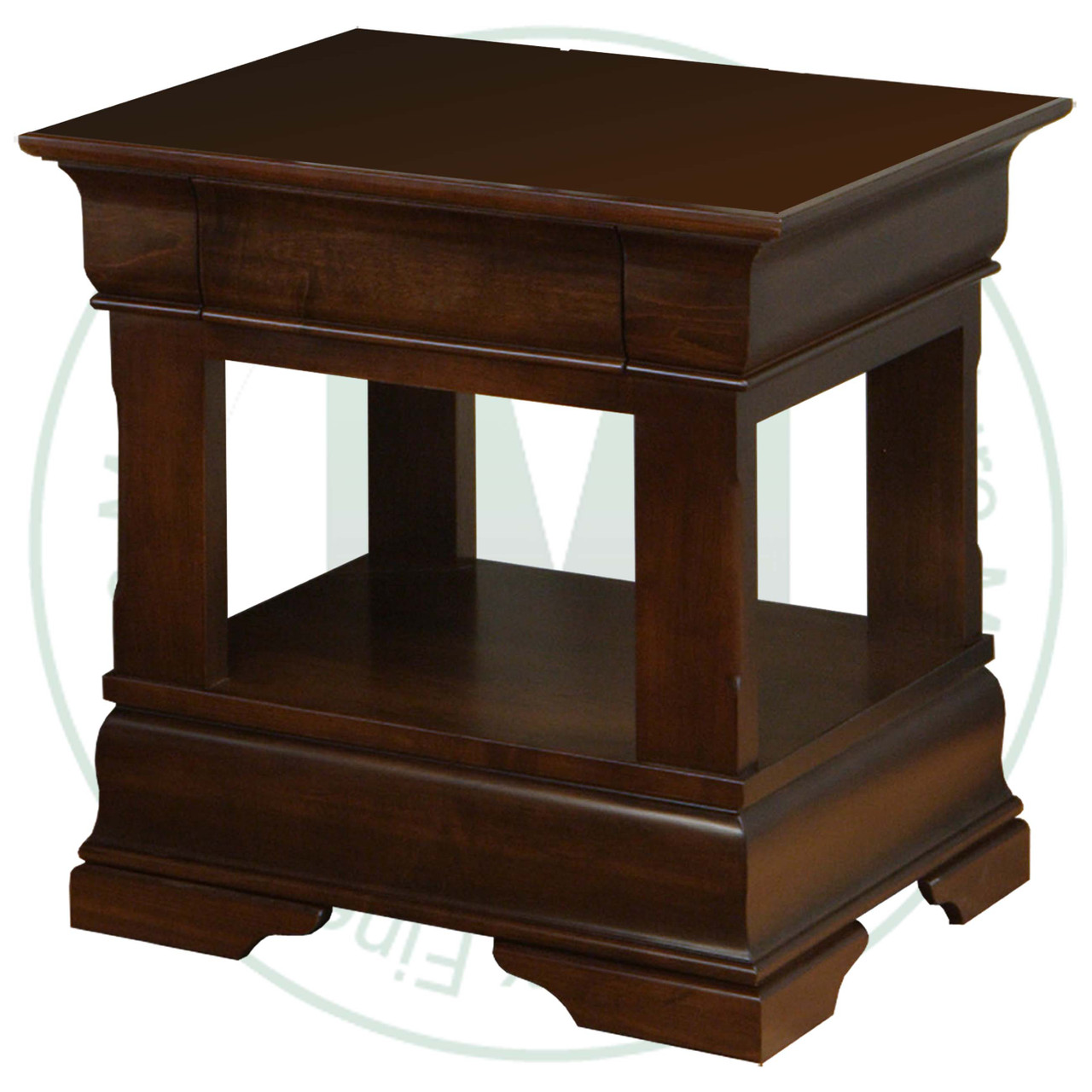 Oak Phillipe End Table 23''D x 23''W x 26''H