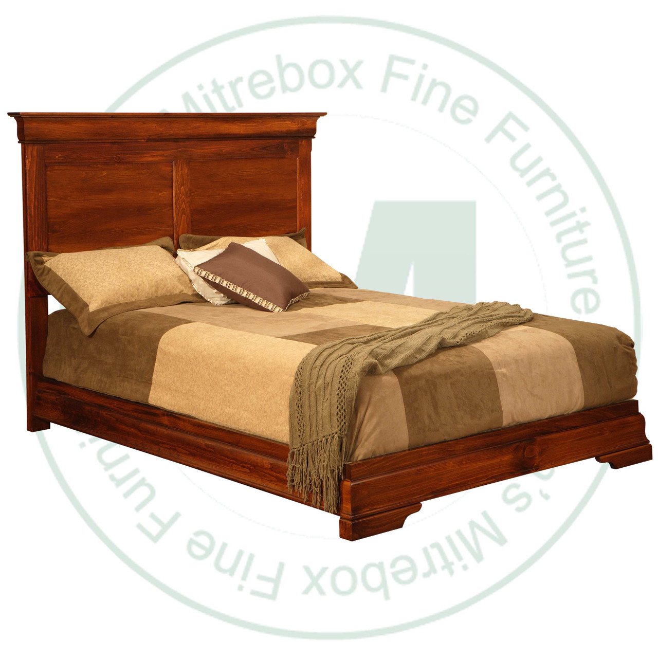 Wormy Maple Phillipe Double With Wrap Around Footboard