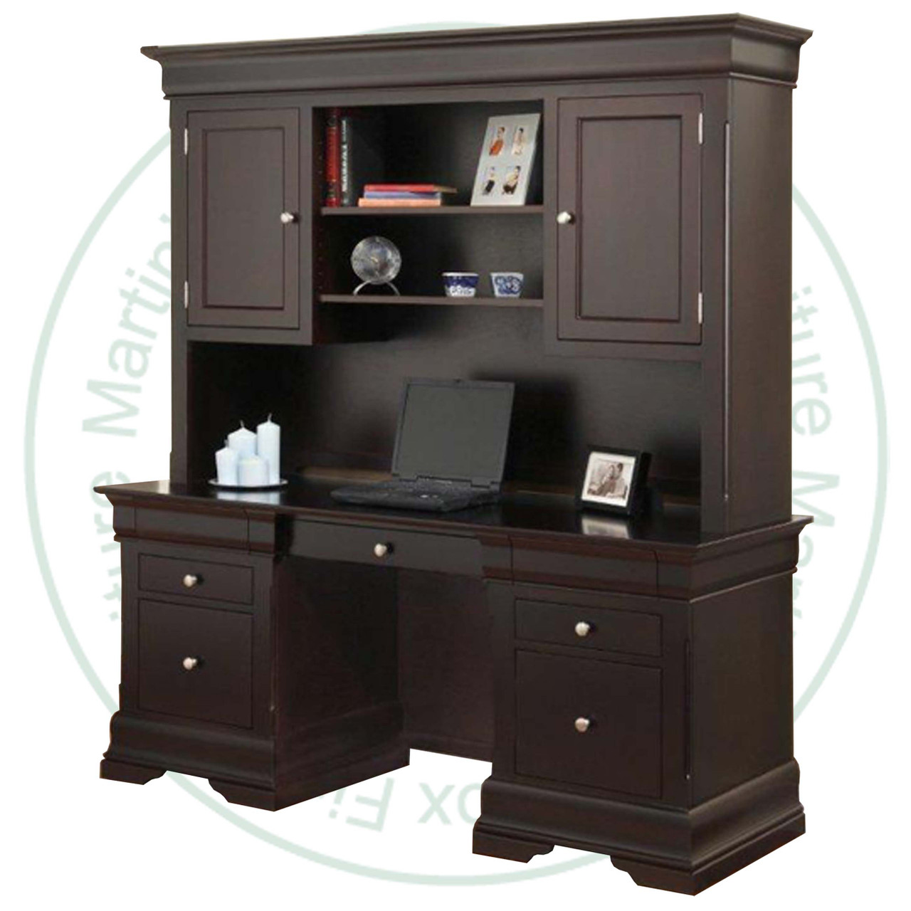 Wormy Maple Phillipe Hutch Computer Station