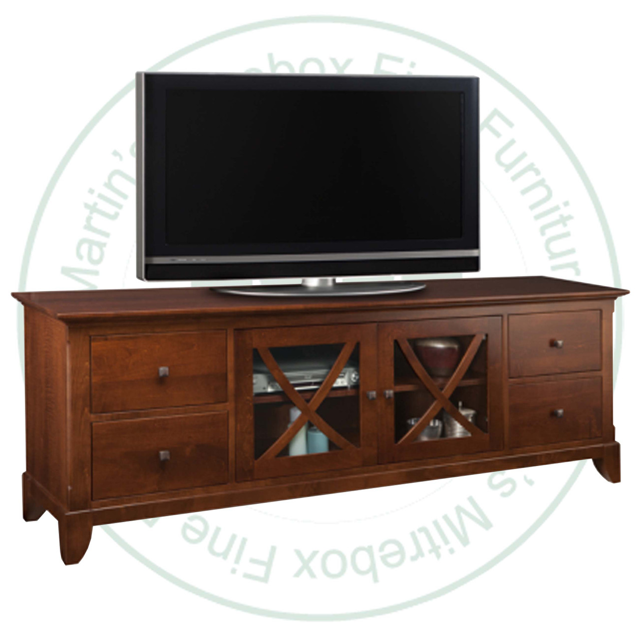 Oak Florence 83" HDTV Cabinet