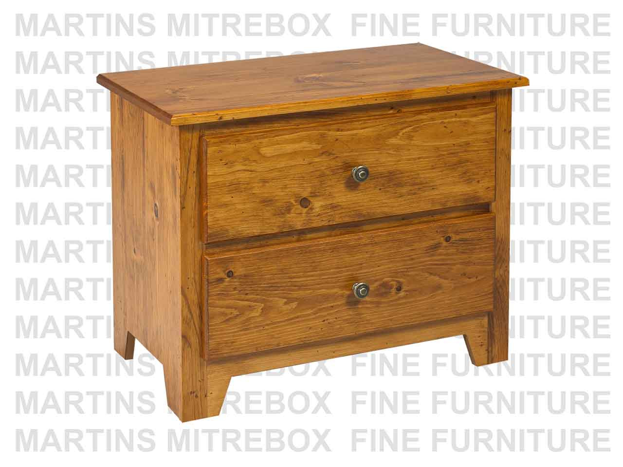 Oak Havelock Chest of Drawers 18''D x 30''W x 25''H With 2 Drawers