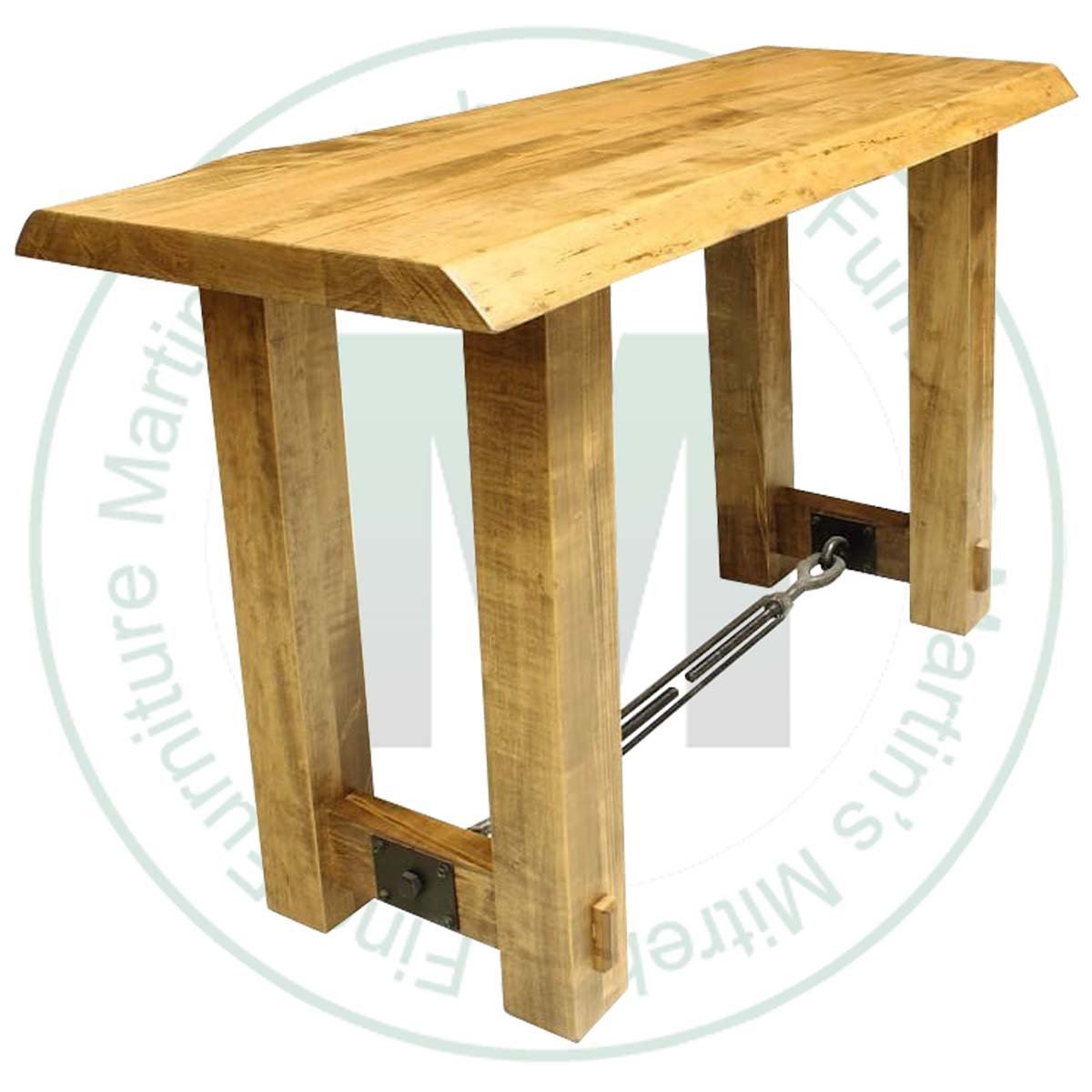 Wormy Maple Saugeen Live Edge Sofa Table