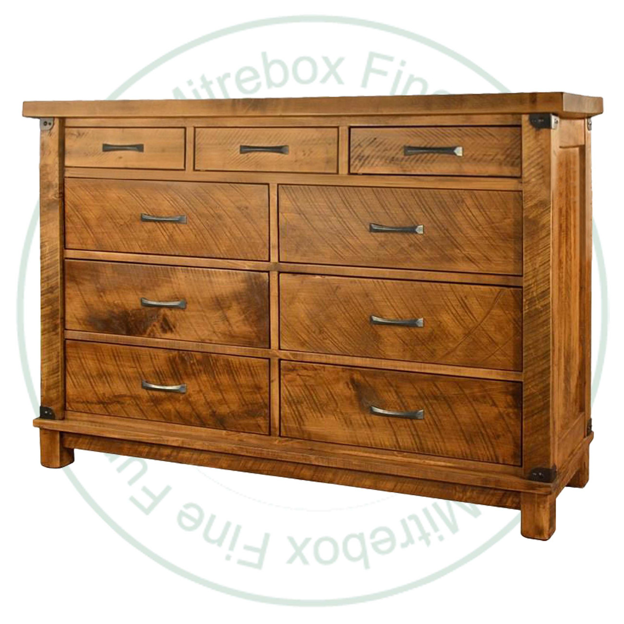 Pine Galley 9 Drawer Mule Dresser