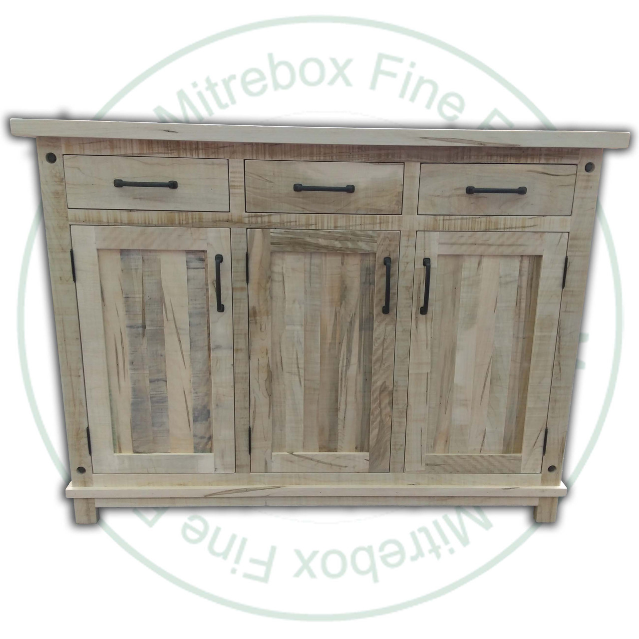 Wormy Maple Adirondack 3 Door And 3 Drawer Sideboard