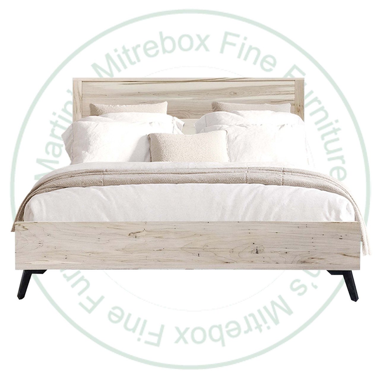 Wormy Maple Mondo King Bed With 16'' Perimeter Footboard