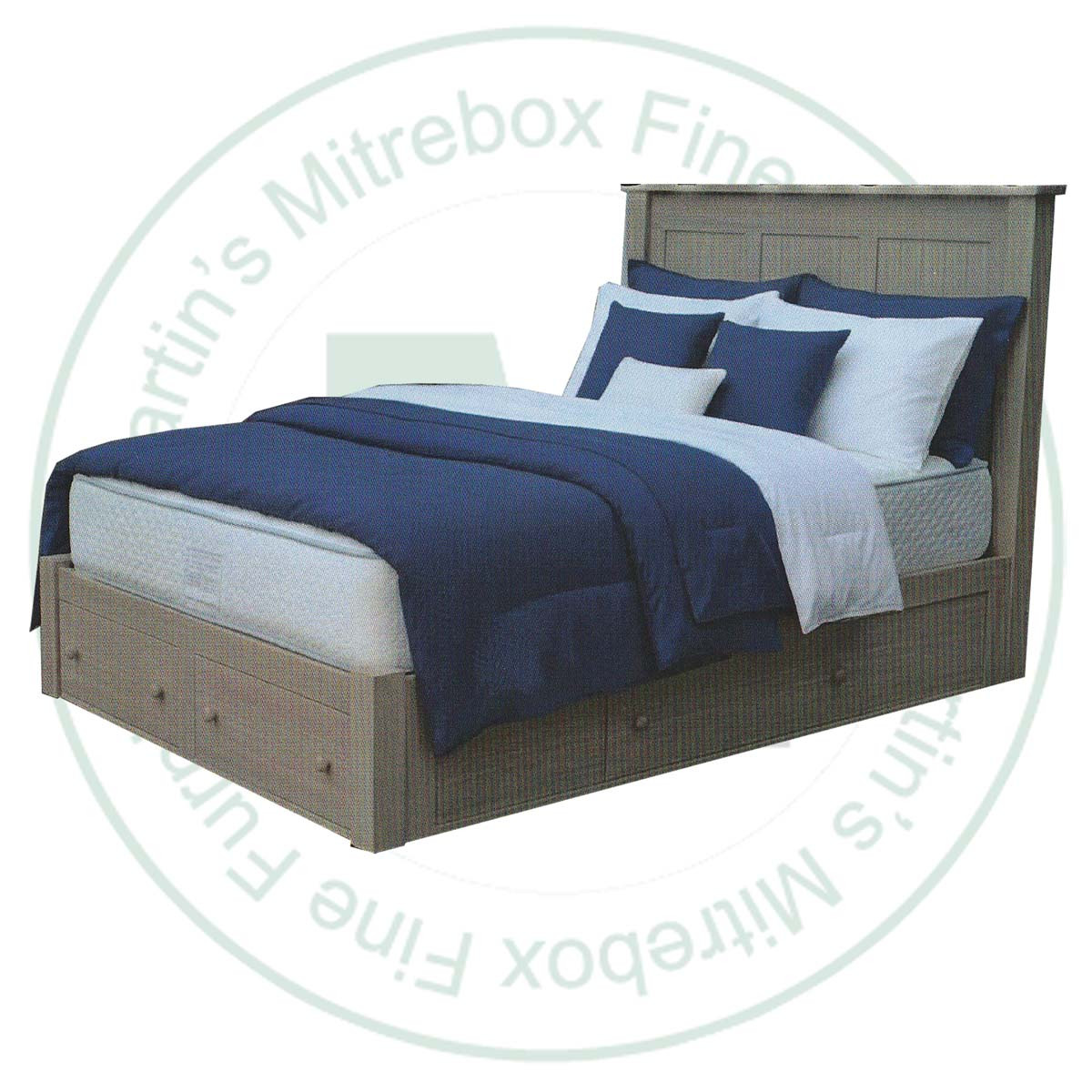 Oak Universal Queen Condo Footboard and Sides
