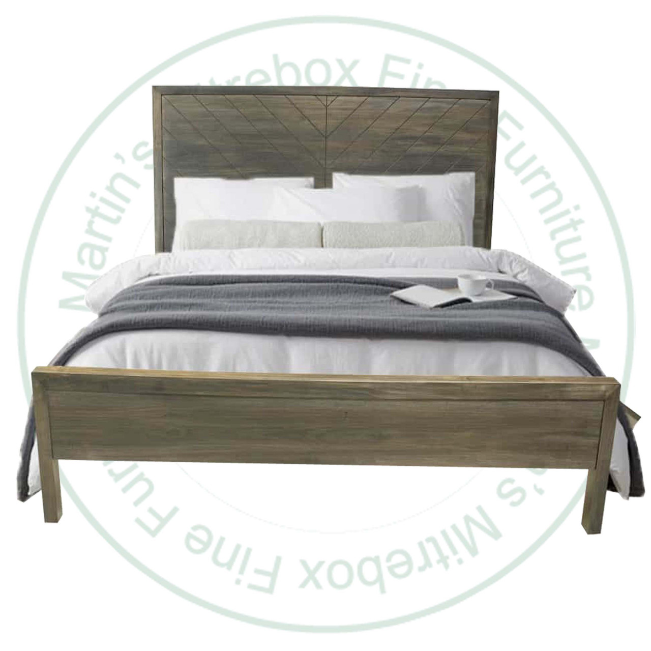 Oak King Emile Panel Bed