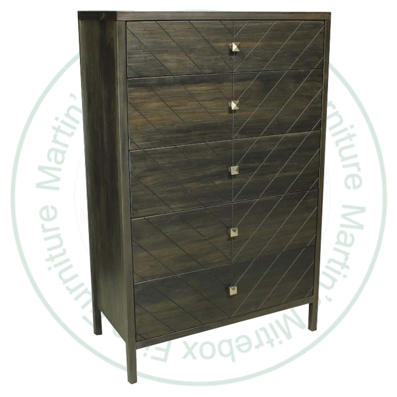 Oak Emile 5 Drawer Chest Of Drawers