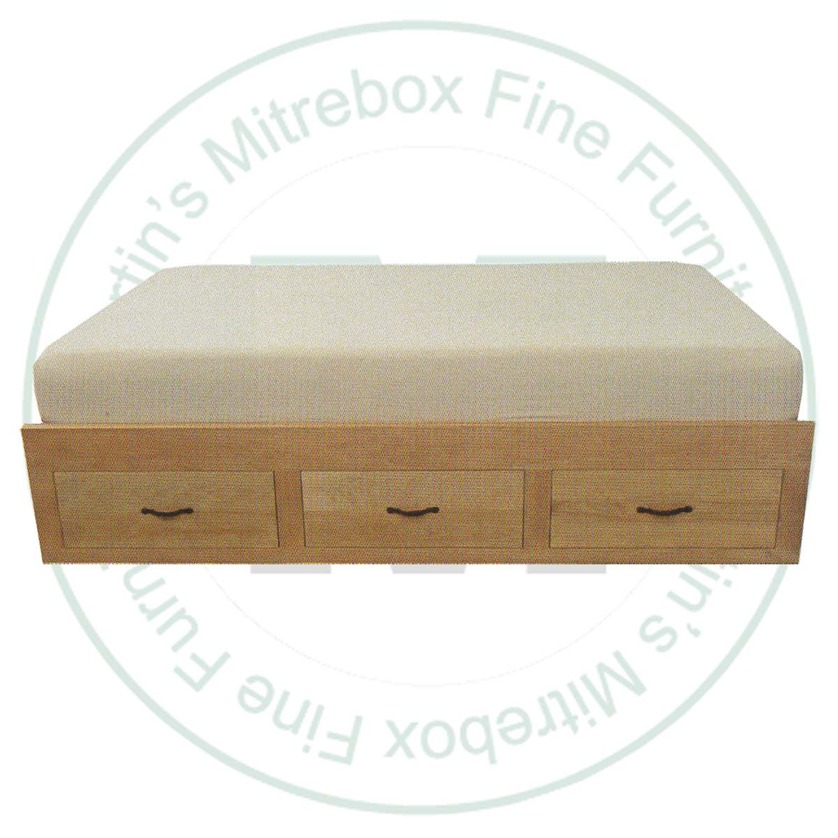 Maple 3 - 6'' Drawers For 1 Side Of Bed
