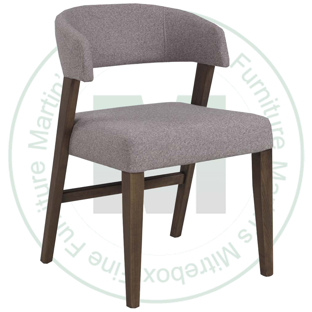 Oak Clarity Side Chair With Fabric Seat