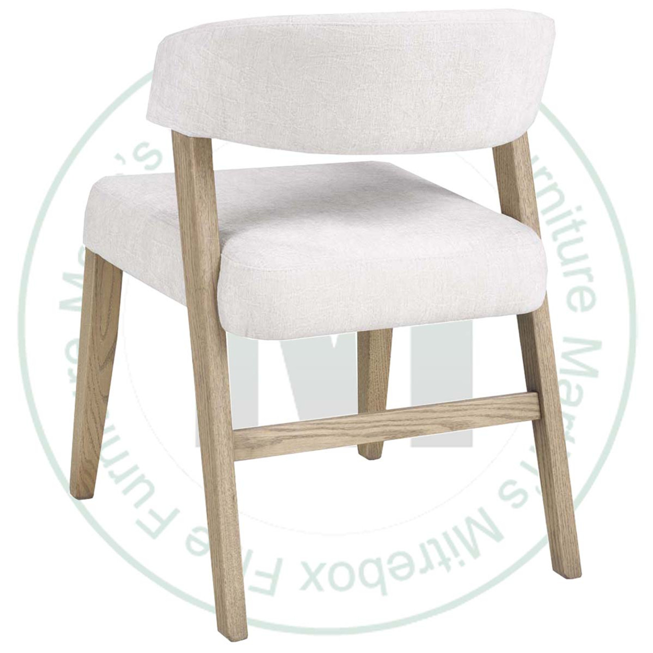 Oak Clarity Side Chair With Leather Seat