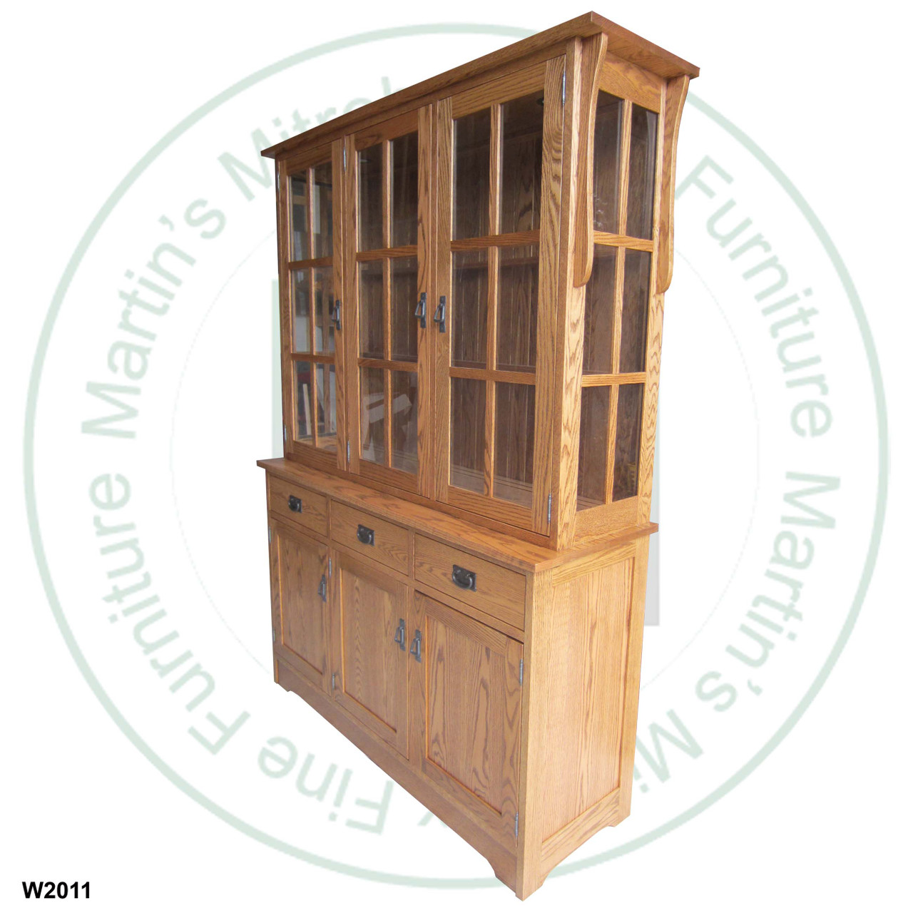 Pine Mission 6 Door 3 Drawer Hutch And Buffet
