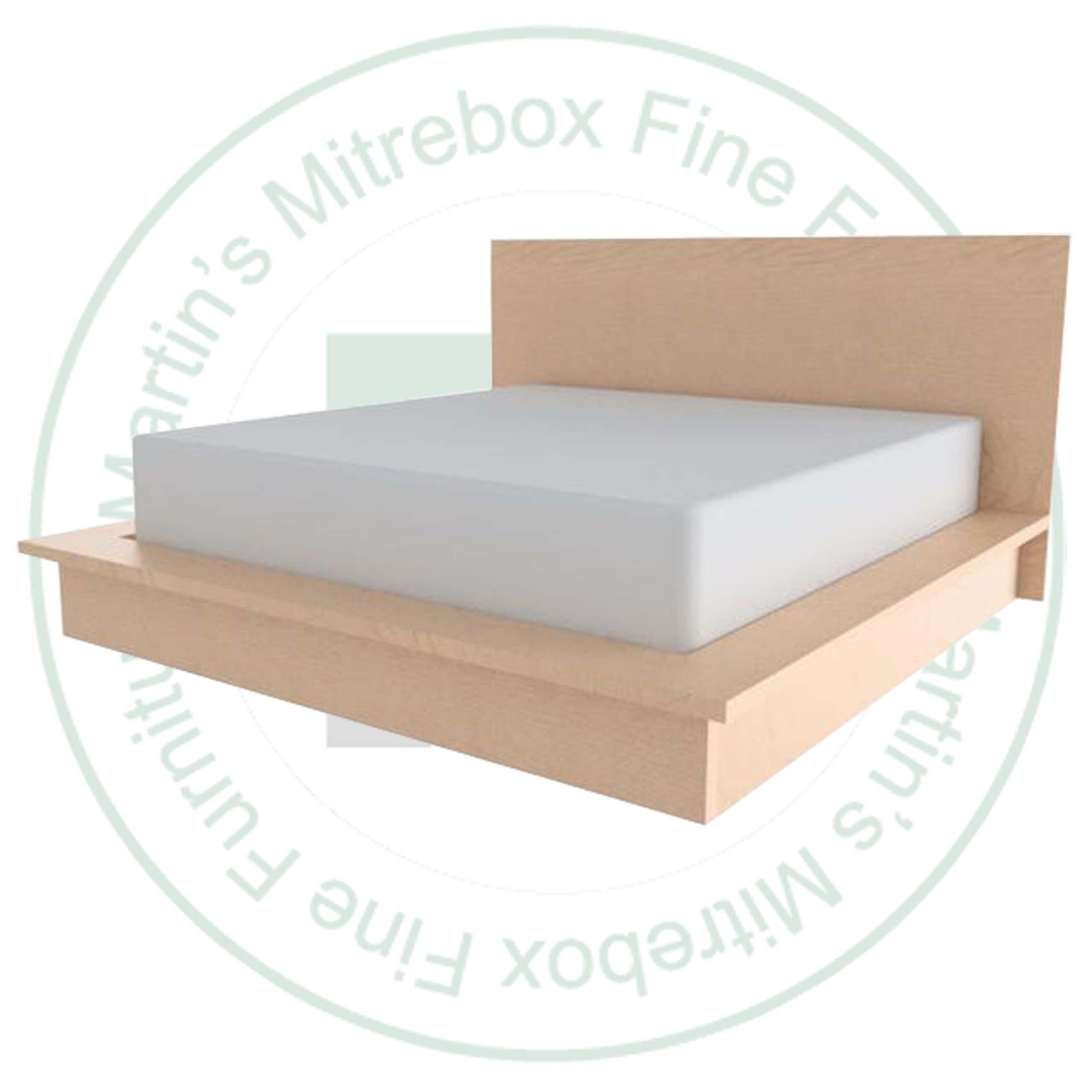 Pine Denstedt Platform Queen Bed