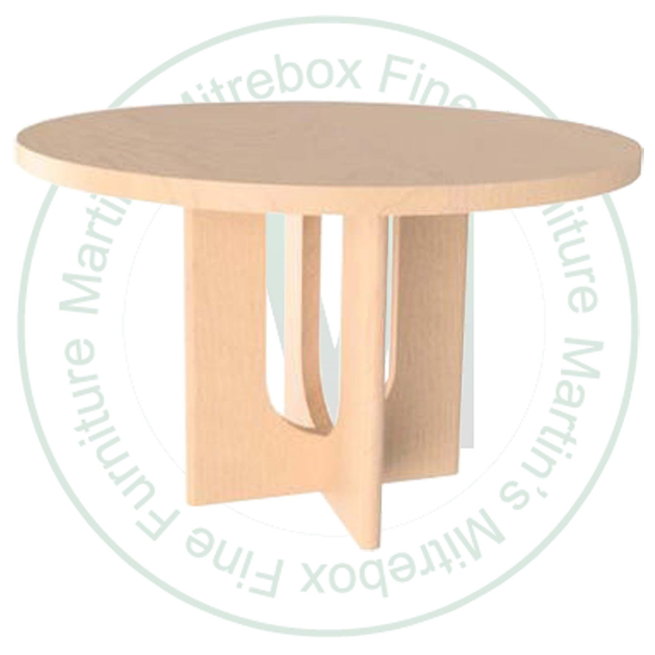 Pine Armstrong Single Pedestal Table 42''D x 42''W x 30''H