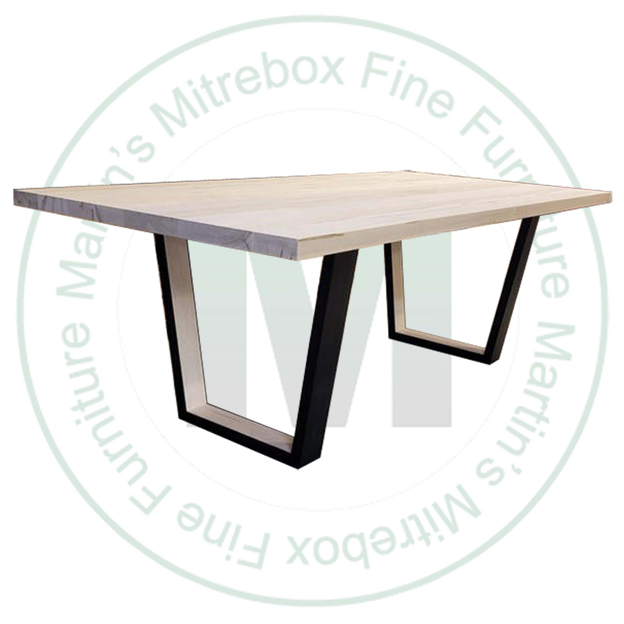 Pine Richmond Solid Top Double Pedestal Table 48''D x 96''W x 30''H