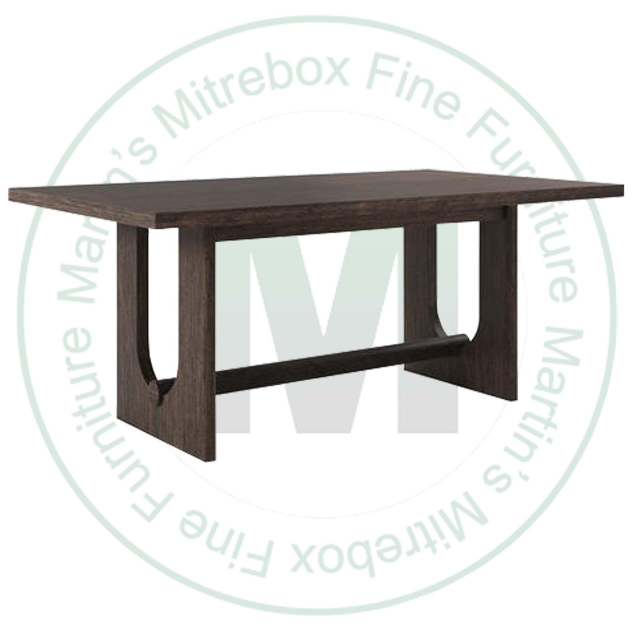 Oak Armstrong Solid Top Double Pedestal Table 42''D x 84''W x 30''H
