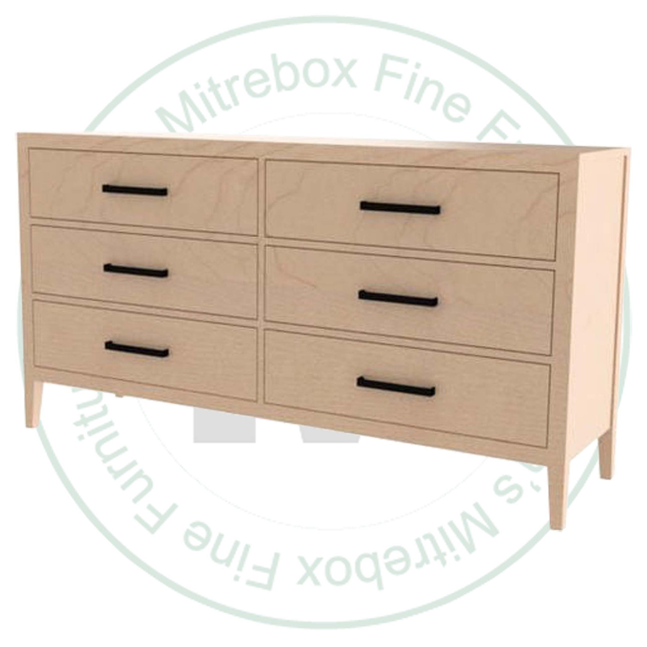Wormy Maple Donegan 6 Drawer Dresser