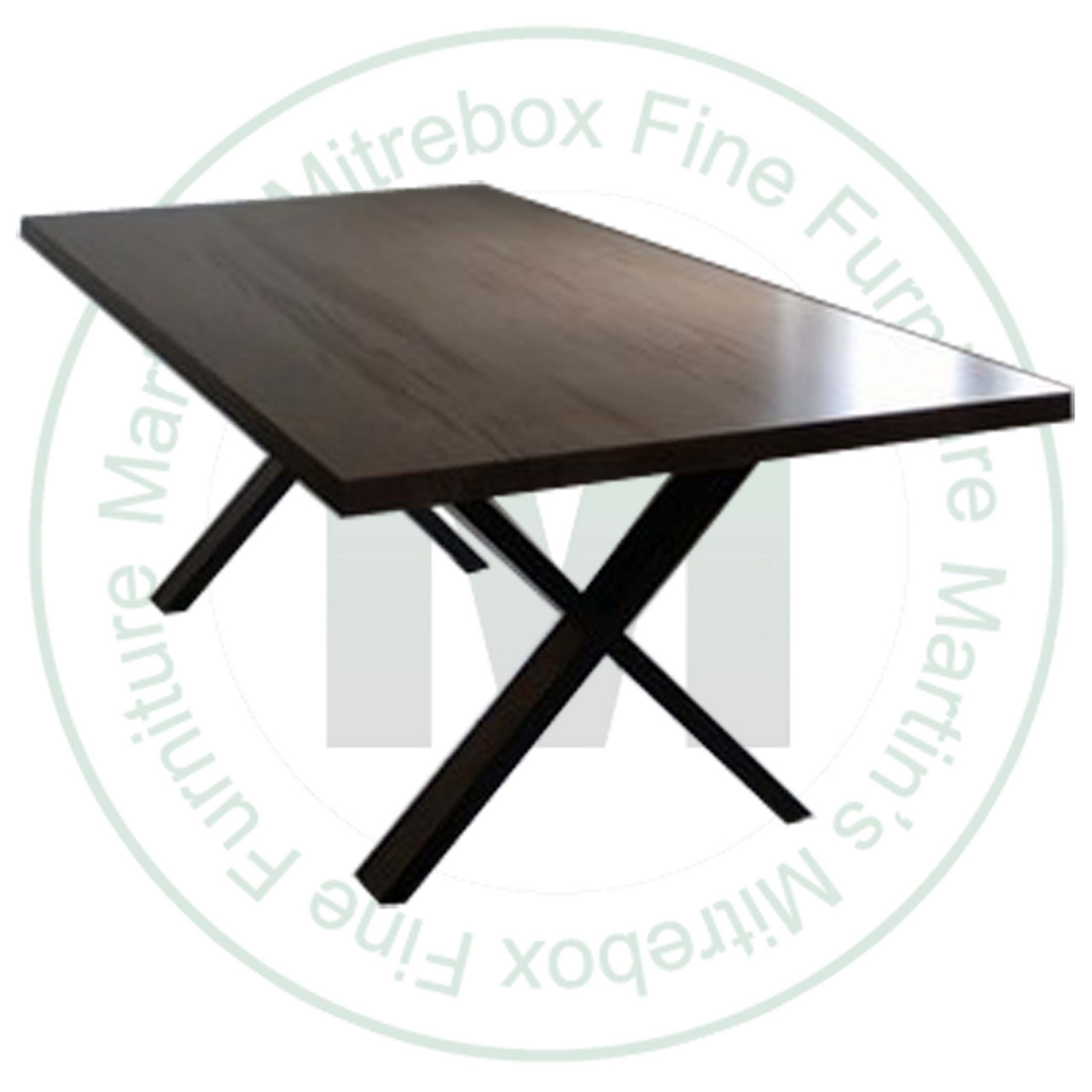 Maple Winchester Solid Top Double Pedestal Table 42''D x 72''W x 30''H