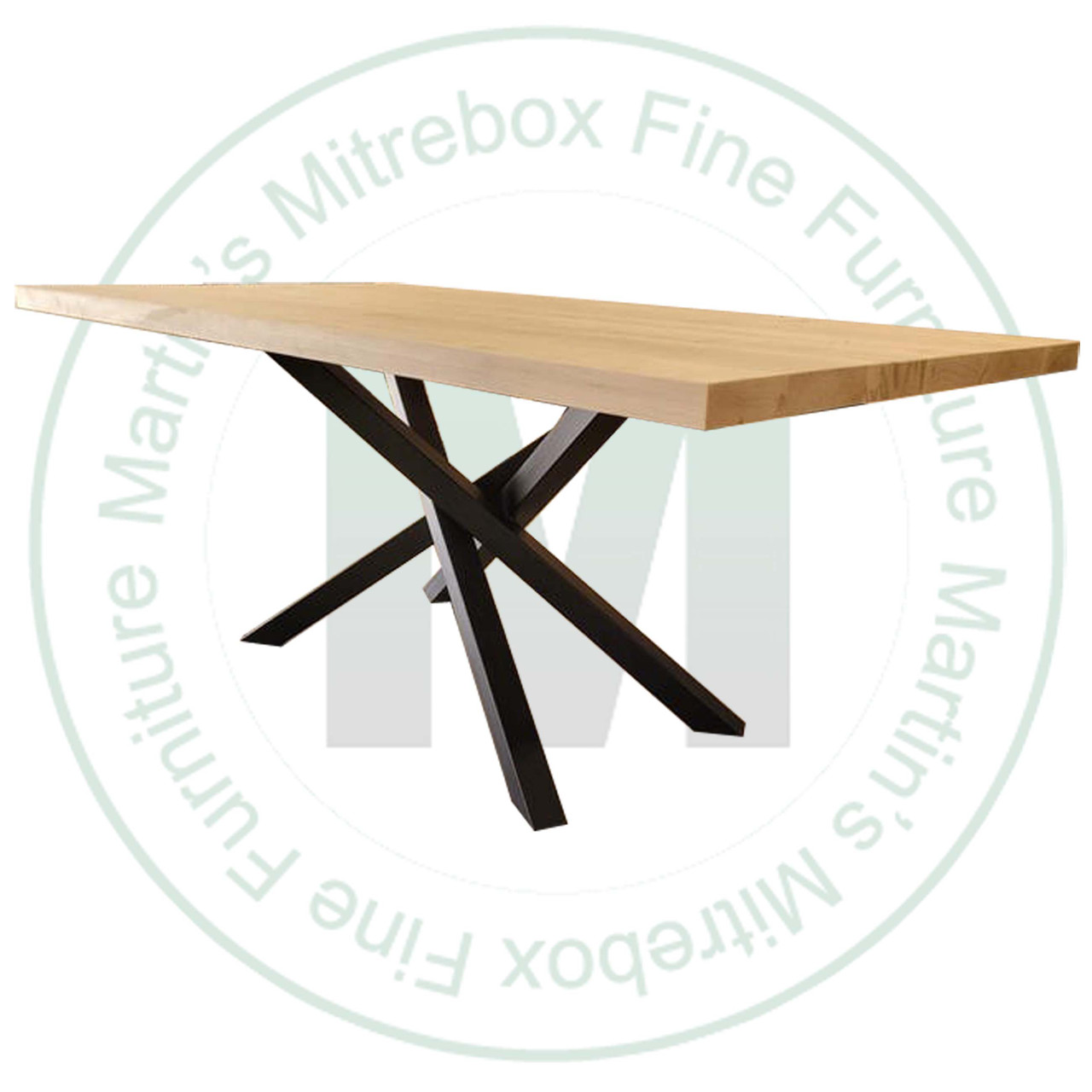 Pine Abby Solid Top Double Pedestal Table 42''D x 72''W x 30''H