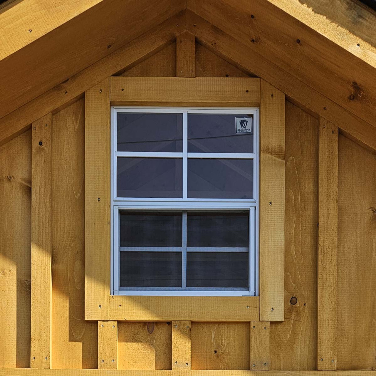 Garden Shed Upgrade - 14W21H White Aluminum Window With Screens
