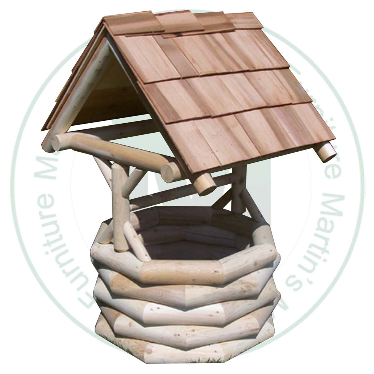 Hinterland White Cedar 36'' Round Wishing Well