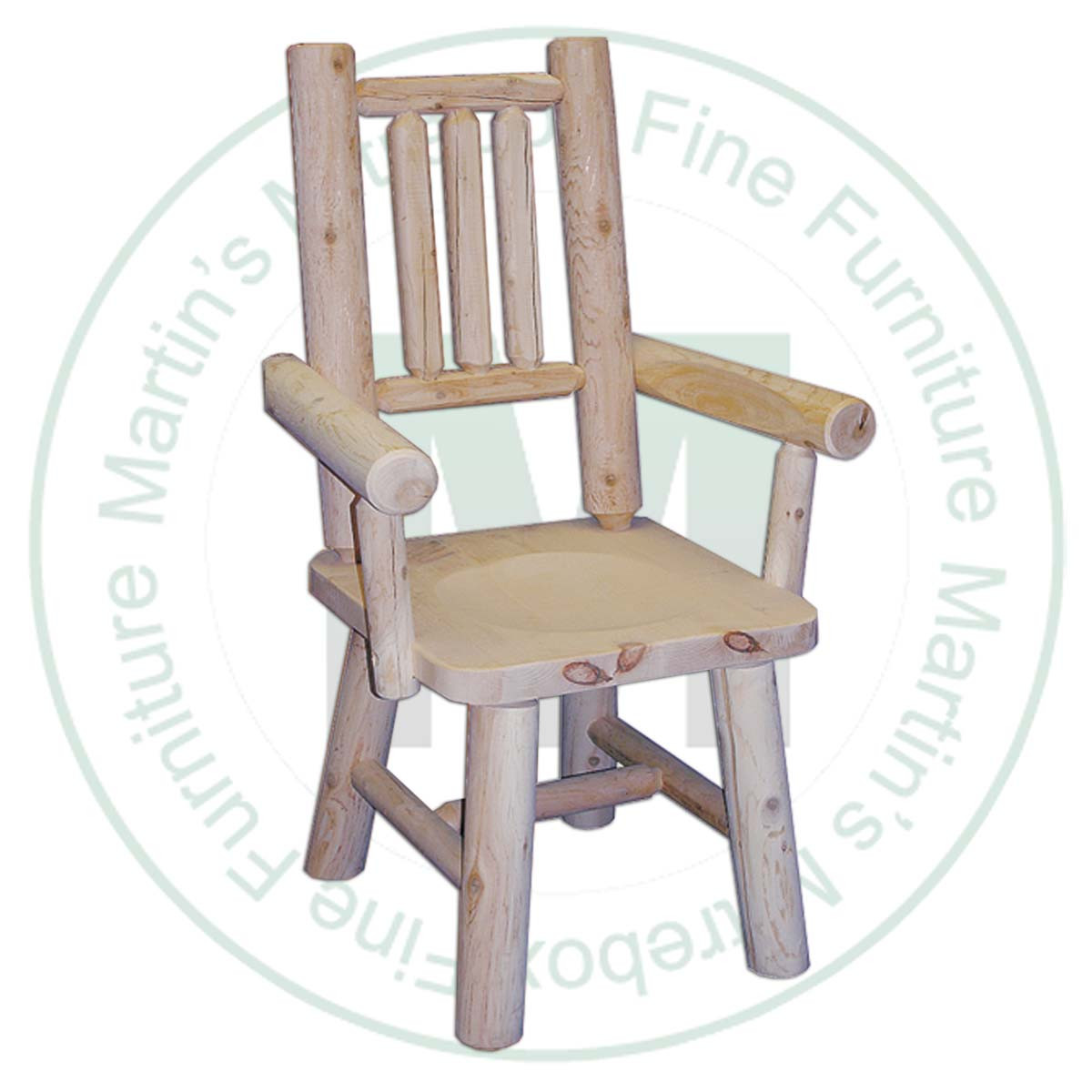 Hinterland Mission Back Log Arm Chair.