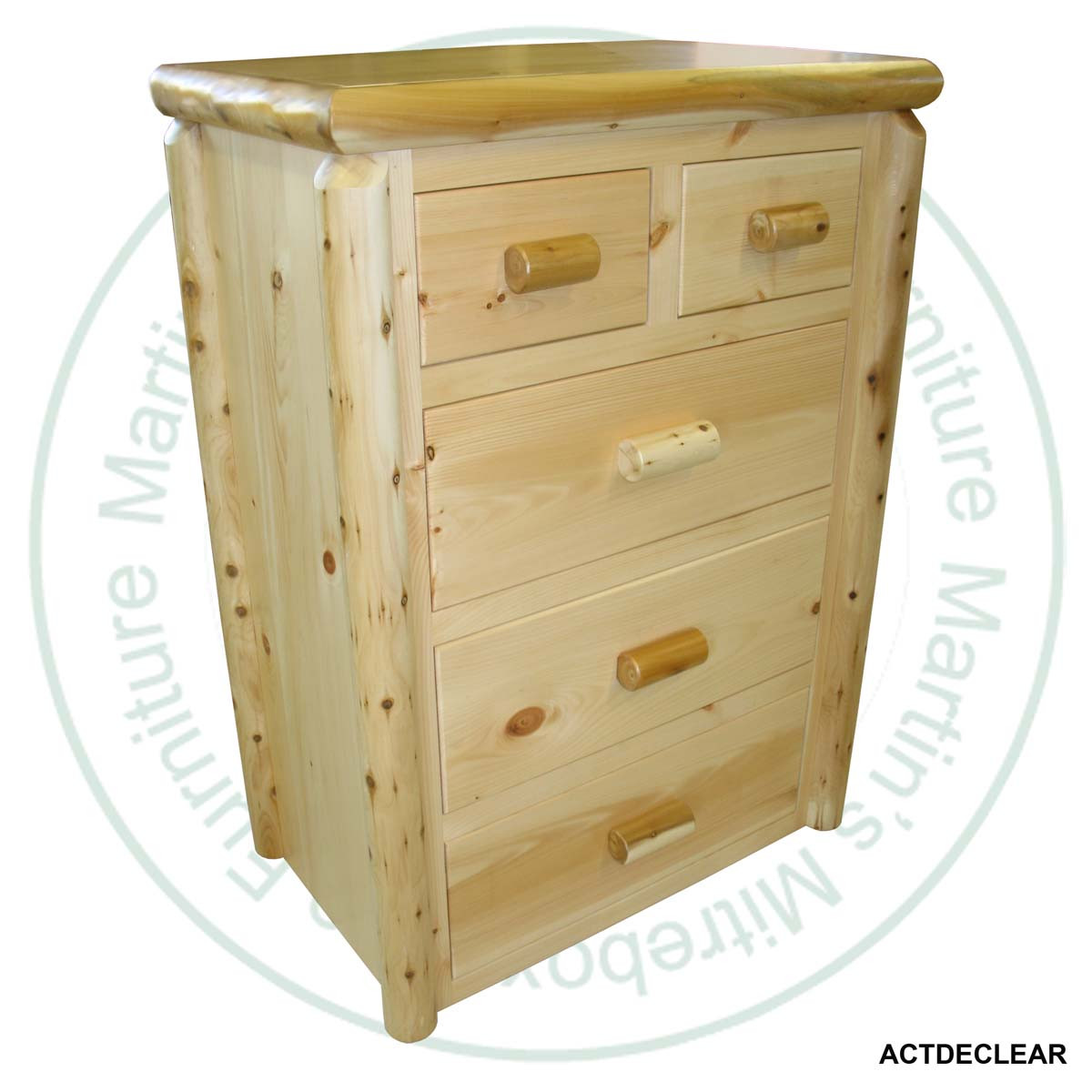Hinterland 5 Drawer Log Highboy.