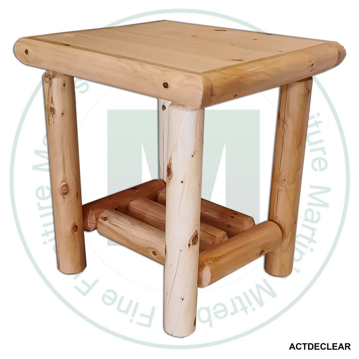 Hinterland Log Open Nightstand.