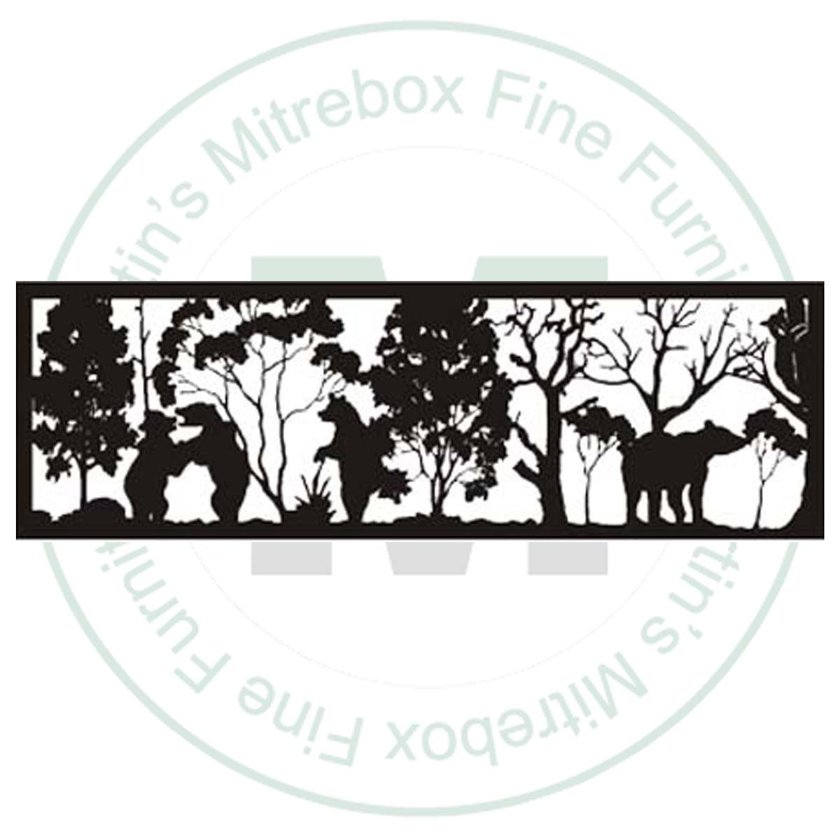 Hinterland Double Bear Panel Bed.