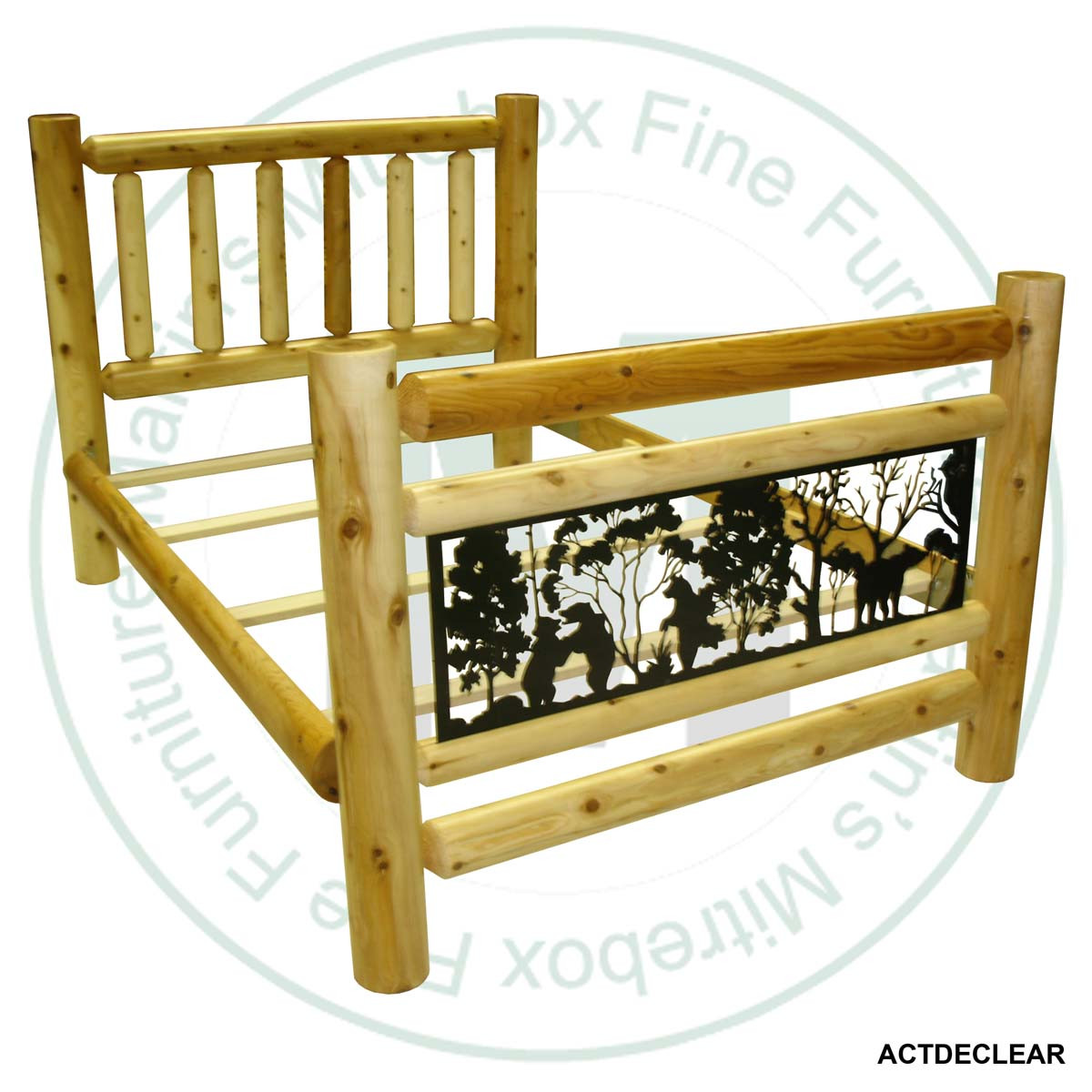 Hinterland Queen Deer Panel Bed.