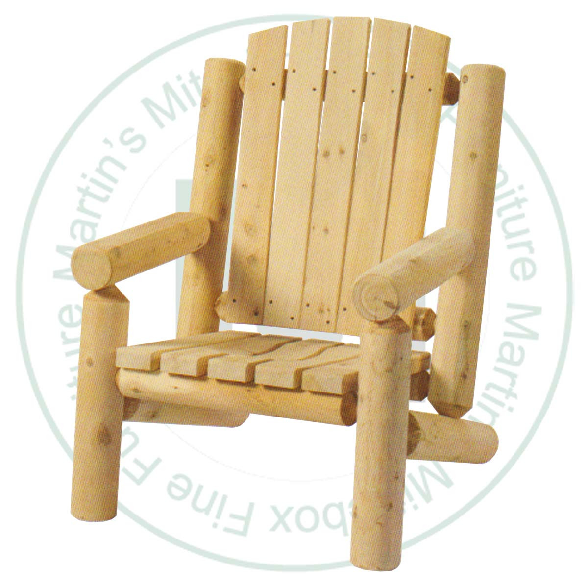 Adirondack Log Chair.