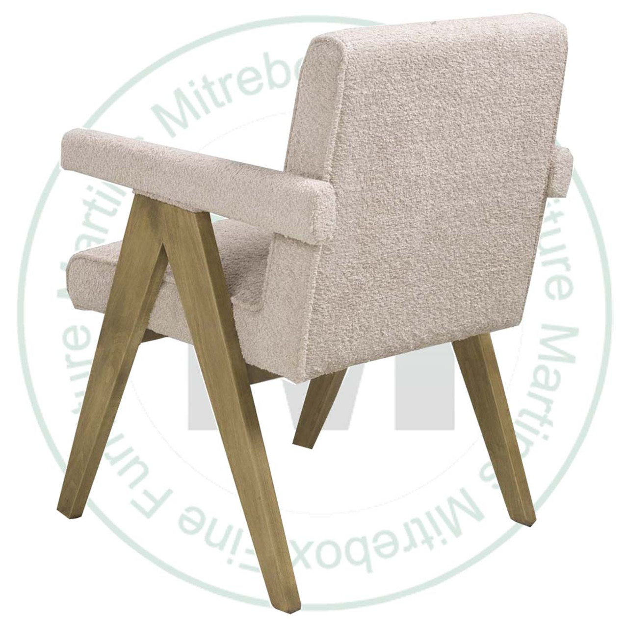 Maple Hakan Arm Chair With Fabric Seat
