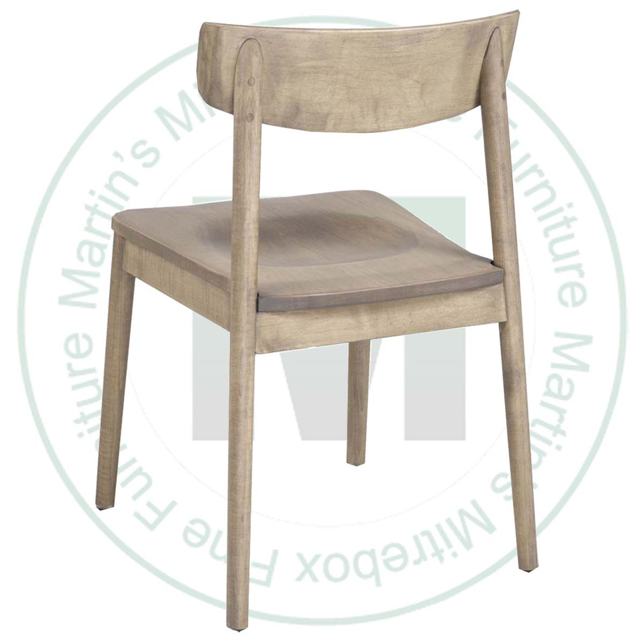 Maple Liva Side Chair With Wood Seat