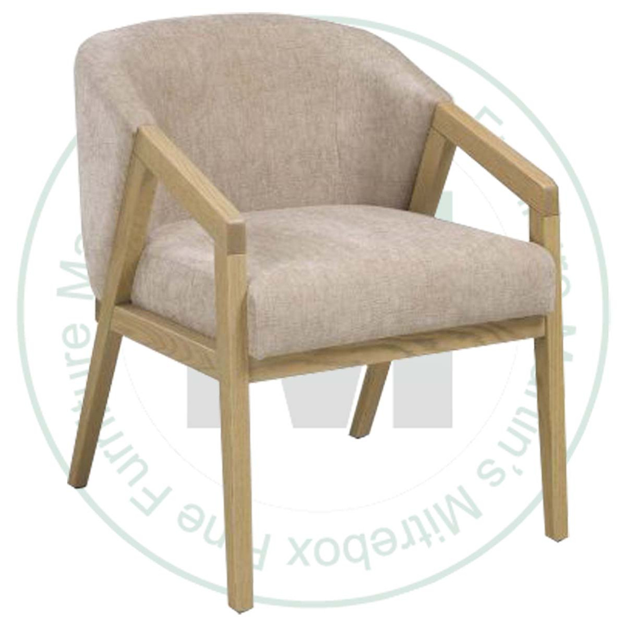 Oak Rolf Arm Chair With Leather Seat