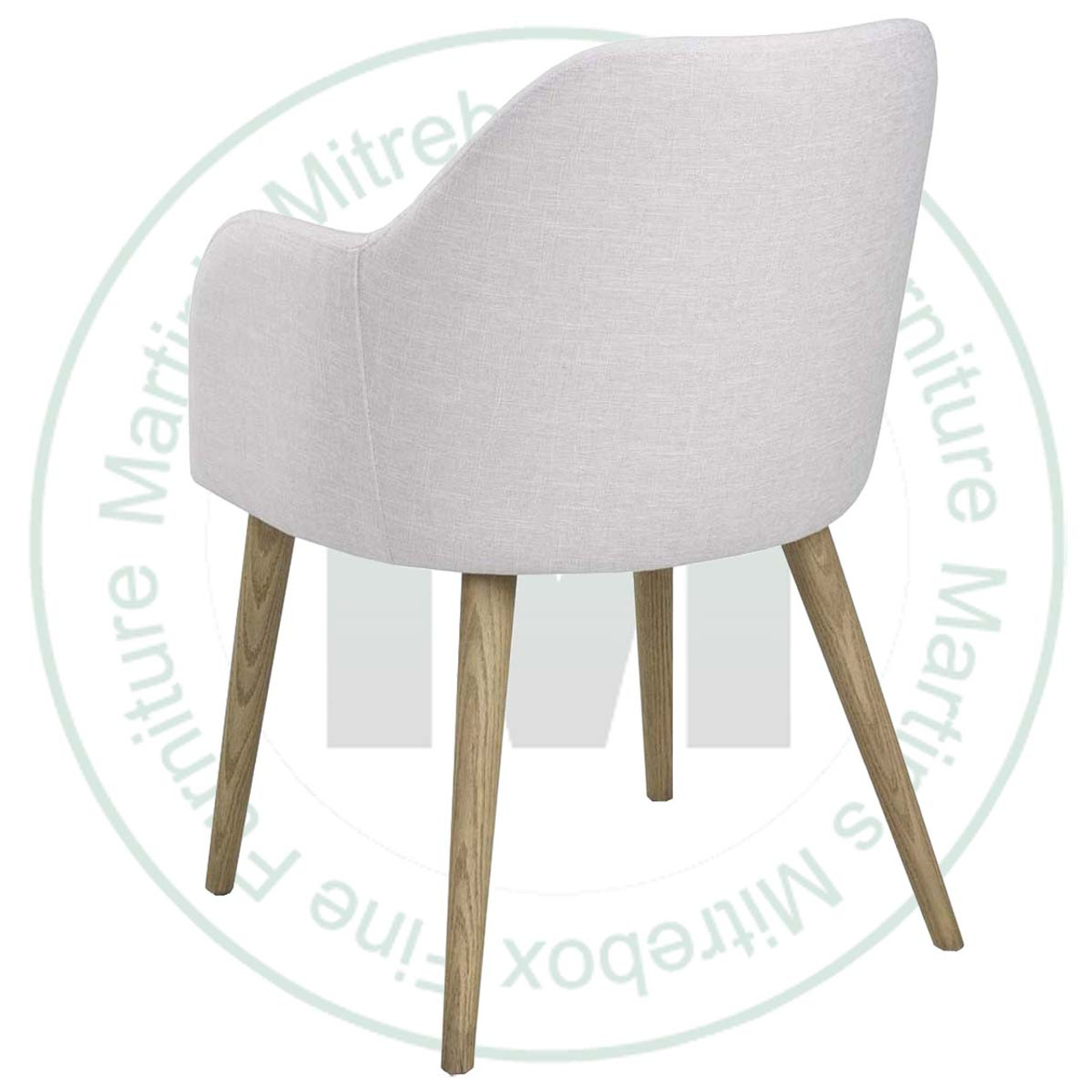 Wormy Maple Eskola Arm Chair With Fabric Seat