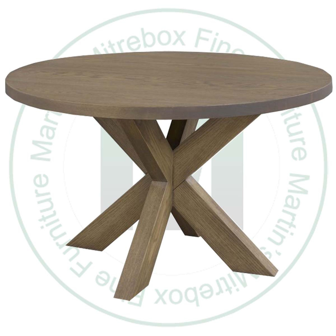 Wormy Maple Nordheim Single Pedestal Table 54''D x 54''W x 30''H