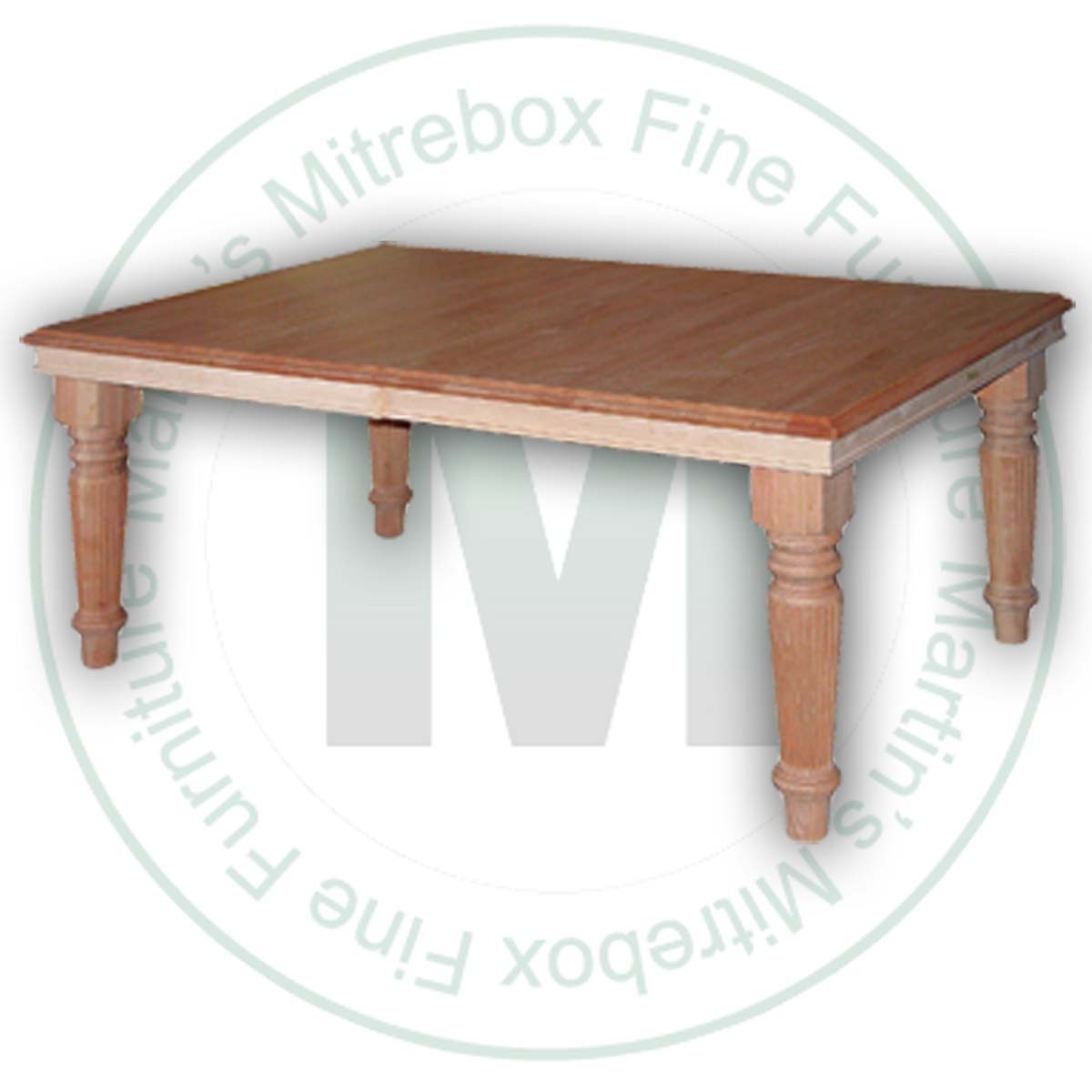 Oak Wellington Solid Top Harvest Table 48''D x 48''W x 30''H