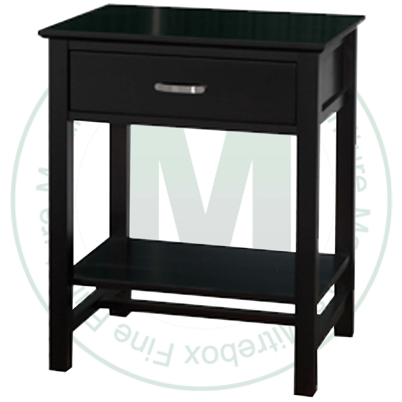 Maple Brooklyn Open Nightstand 19.5''D x 25''W x 31''H