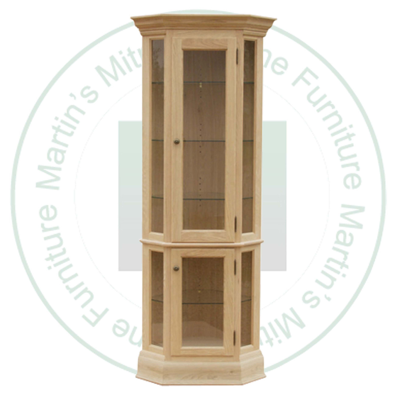 Pine Heritage Curio 28''W x 79''H x 17''D