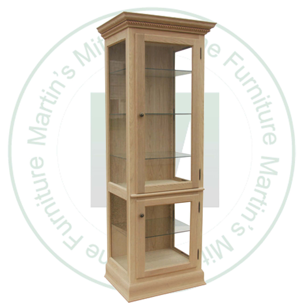 Oak Heritage Curio 30''W x 79''H x 19''D