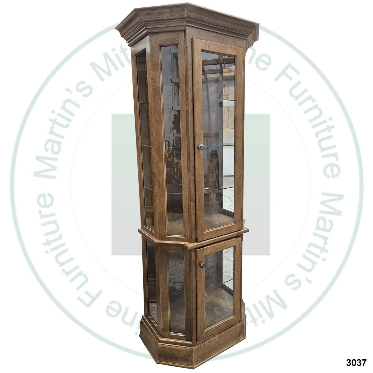Oak Heritage Curio 28''W x 79''H x 17''D